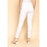 Tætsiddende hvide jeans