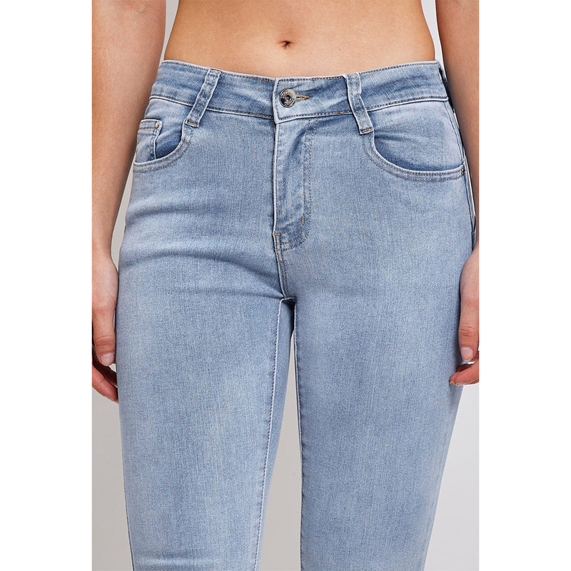 Tætsiddende push-up jeans blue